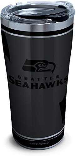 Tervis NFL 100-Seattle Seahawks Stainless Steel Insulated Tumbler with Clear and Black Hammer Lid, 20 oz