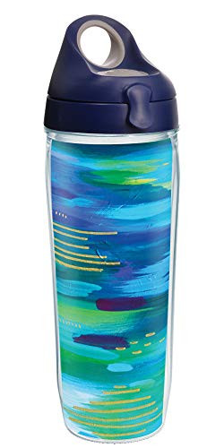 Tervis Etta Vee - Sea of Blue Insulated Tumbler, 24oz Water Bottle, Clear - Tritan