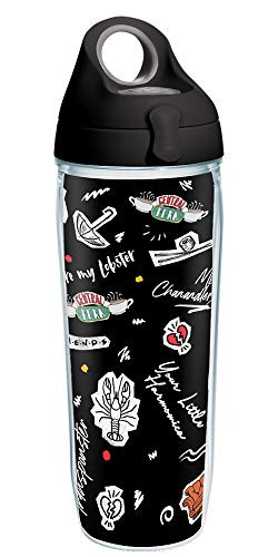Tervis Warner Brothers - Friends Collage Insulated Tumbler, 24oz Water Bottle, Clear - Tritan