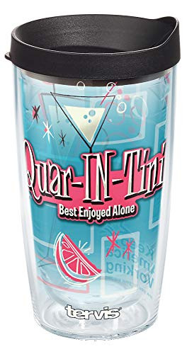 Tervis Quarintini Insulated Tumbler, 16oz, Clear - Tritan