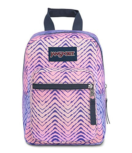 JanSport Big Break Insulated Lunch Bag - Small Soft-Sided Cooler Ideal for School, Work, or Meal Prep, Chevron Fade