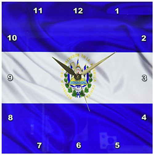 3dRose LLC El Salvador Flag 10 by 10-Inch Wall Clock 3dRose LLC El Salvador Flag 10 by 10-Inch Wall Clock
