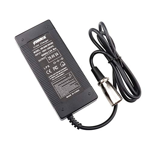 NSHUICH 25.2V Charger Output 29.4V 3A 25.9V 24V XLR Jack for 7 Series Lithum Battery escooter