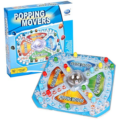 minihorse Classic Trouble Board Game Popping Movers Pop and Race Game | Ludo | Designed for 6-12 Years Old Kids