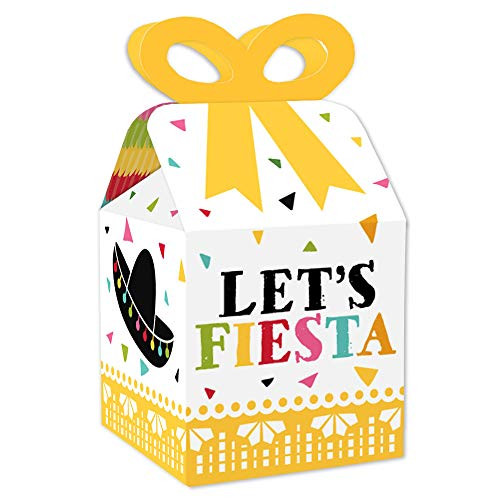 Big Dot of Happiness Lets Fiesta - Square Favor Gift Boxes - Mexican Fiesta Bow Boxes - Set of 12 Big Dot of Happiness Lets Fiesta - Square Favor Gift Boxes - Mexican Fiesta Bow Boxes - Set of 12