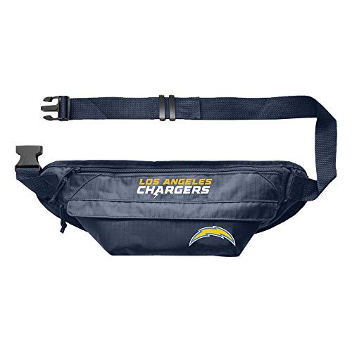 Littlearth NFL Los Angeles Chargers NFL Large Fanny Pack - Waist Pack - Hip Bag, Team Color, 14" W x 6 H x 4" D