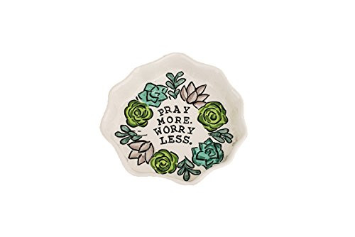 Glory Haus 28100106 Pray More Worry Less Dish Multicolor Glory Haus 28100106 Pray More Worry Less Dish Multicolor