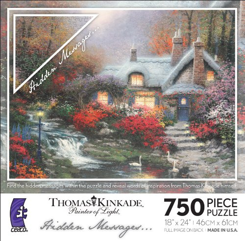 Thomas Kinkade Hidden Messages - Evening At Swanbrooke Cottage