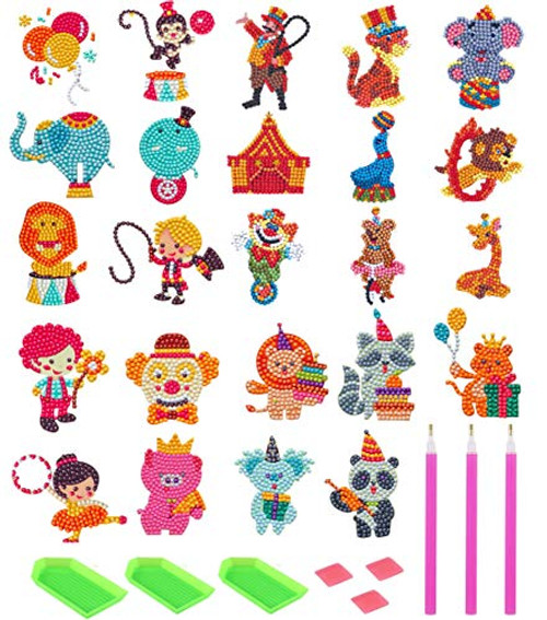 Gukasxi 5D Diamond Painting Kits for Kids, DIY Animal Diamond Painting Stickers Art Craft Mosaic Stickers Paint by Number Diamonds for Kids Adults Beginners Gukasxi 5D Diamond Painting Kits for Kids, DIY Animal Diamond Painting Stickers Art Craft Mosaic Stickers Paint by Number Diamonds for Kids Adults Beginners