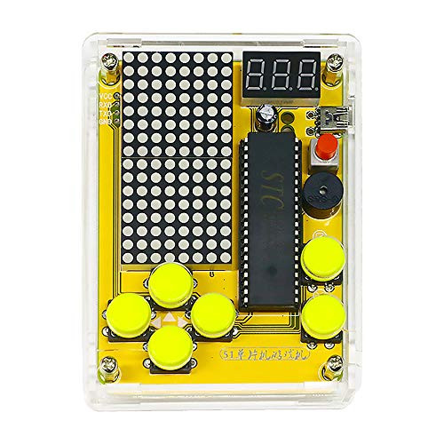 ECUDIS Electronic Soldering Kit, DIY Kit Module Soldering Practice Learning Kits, Retro Classic Game Kit with Case