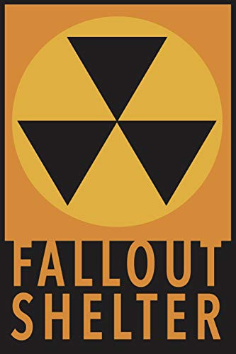 Toothsome Studios Fallout Shelter 12" x 8" Tin Sign Bomb Shelter Bunker Garage Man Cave Decor