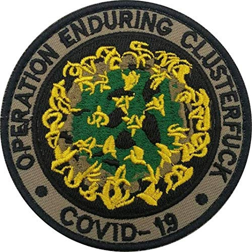 PatchClub Operation Enduring ClusterF Outbreak Team Response Patch Iron On/Sew On, Funny Tactical Military Morale Patch - Perfect for Your Tactical Military Army Gear, Backpack, Cap, Vest