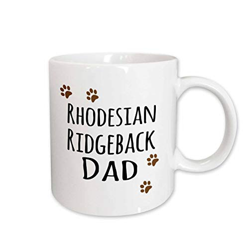 3dRose Rhodesian Ridgeback Dog Dad Mug, 15 oz, Ceramic