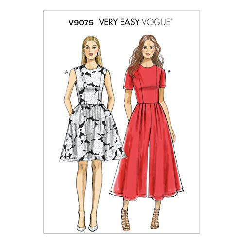 Vogue Patterns V9075E50 Misses'/Misses' Petite Dress and Jumpsuit Sewing Template, Size E5 (14-16-18-20-22) Vogue Patterns V9075E50 Misses'/Misses' Petite Dress and Jumpsuit Sewing Template, Size E5 (14-16-18-20-22)