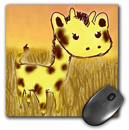 3dRose LLC 8 x 8 x 0.25 Inches Mouse Pad, Cute Giraffe Animals Art Nature Cartoon (mp_32763_1) 3dRose LLC 8 x 8 x 0.25 Inches Mouse Pad, Cute Giraffe Animals Art Nature Cartoon (mp_32763_1)