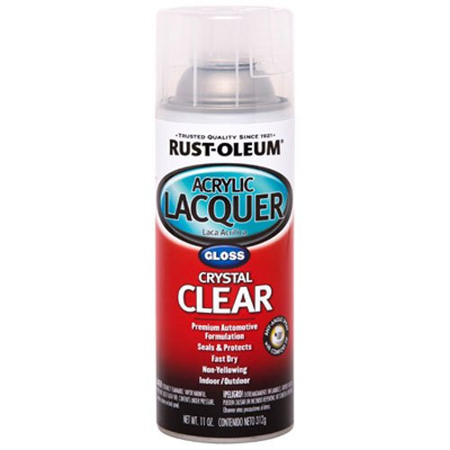 Rust-Oleum Automotive 253366 11-Ounce Acrylic Lacquer Spray, Clear Gloss