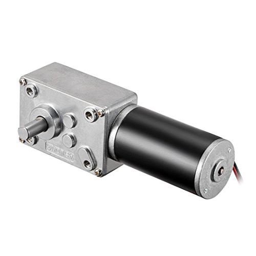uxcell DC 12V 250RPM Worm Gear Motor Reversible High Torque Speed Reduce Turbine Electric Gearbox Motor 8mm Shaft