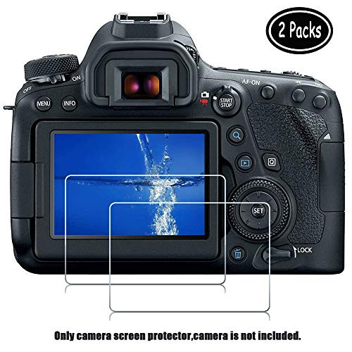 6D Mark II Camera Screen Protector for Canon EOS 6D Mark II 6D2 Digital Camera[2 Pack], Tempered Optical Glass Anti-Scratch Screen Film for Canon 6d mkii 6d2 Camera Fire-Rock Camera Screen Accessories