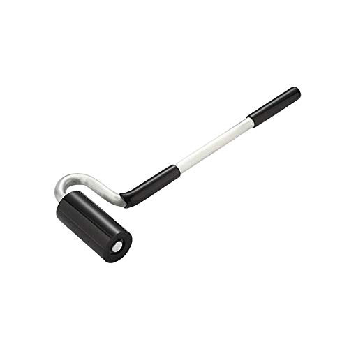 WoodyWalls Long Handle J Roller with Rubber Roller | Solid High-Pressure Tool with Non-Slip Grip for Peel & Stick Wood Panels, Veneers, Laminate and Edge Banding | J-Roller is 12x3x1.5