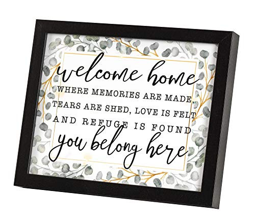 Dicksons Welcome Home Grey Foliage 11 x 9 Wood Decorative Wall and Tabletop Frame Dicksons Welcome Home Grey Foliage 11 x 9 Wood Decorative Wall and Tabletop Frame