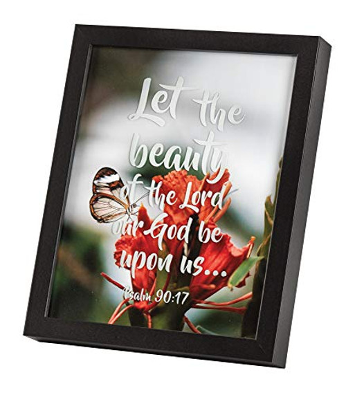 Dicksons Let The Beauty Be Upon Us Red Floral 11 x 9 Wood Decorative Tabletop Frame Dicksons Let The Beauty Be Upon Us Red Floral 11 x 9 Wood Decorative Tabletop Frame