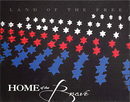 Dicksons Home of The Brave Red White Blue Star 11 x 14 MDF Decorative Wall Sign Plaque