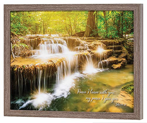 Dicksons Peace I Leave You Green Nature 9 x 11 Wood Decorative Tabletop or Wall Frame