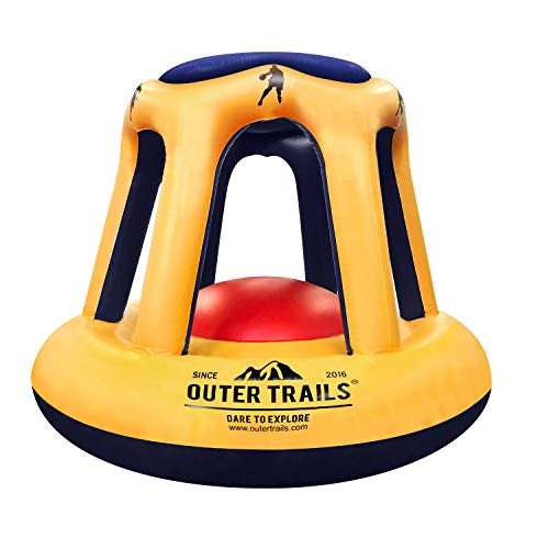 Outer Trails Swimming Pool Basketball Inflatable Floating Hoop and Ball Float Set