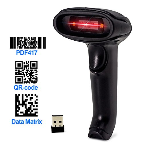 USB 2D Barcode Scanner,Symcode Datamatrix PDF417 QR Code Handheld Reader for Screen and Printed Bar Code Scan, Works with Windows Mac and Linux PC POS