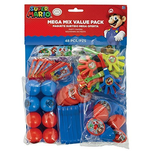 Super Mario Bros Party Mega Mix Value Favour pack - Fill your party bags with ease! by Super Mario Bros
