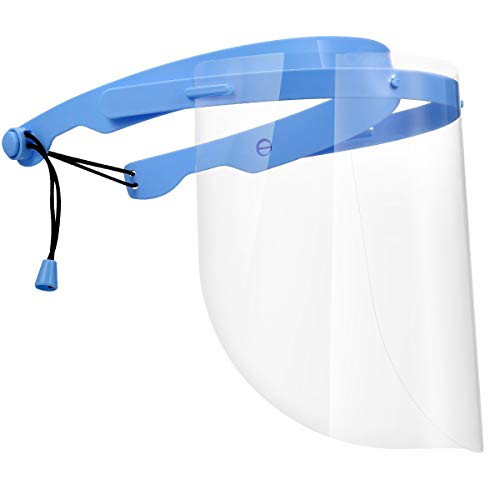 [2020 New] KeeKit Face Shield, Anti-fog Adjustable Dental Full Face Shield, Anti-saliva Safety Face Cover with 10 Replaceable Plastic Protective Films
