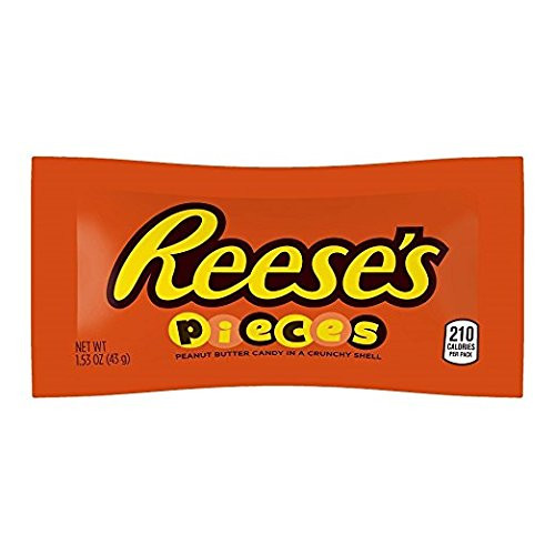 REESE'S Pieces Peanut Butter Candy, 1.5 Ounce (Pack of 18) REESE'S Pieces Peanut Butter Candy, 1.5 Ounce (Pack of 18)
