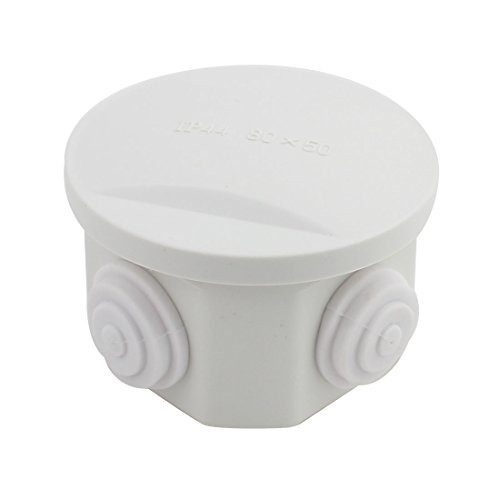 uxcell D80mm x H50mm Dustproof IP65 Junction Box Universal Electric Project Enclosure