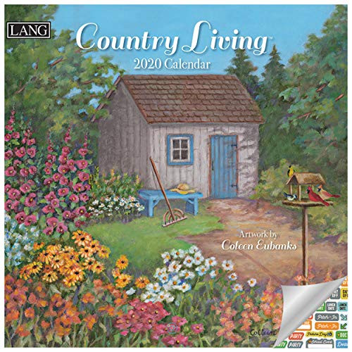 Lang Country Living Calendar 2020 Country Living Wall Calendar Bundle with Over 100 Calendar Stickers