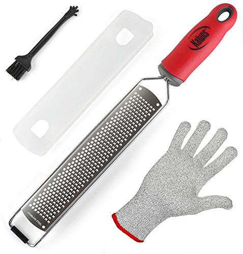 Lemon Zester and Cheese Grater, Zesters for Kitchen, Razor Sharp Stainless Steel Blade, Rust Free