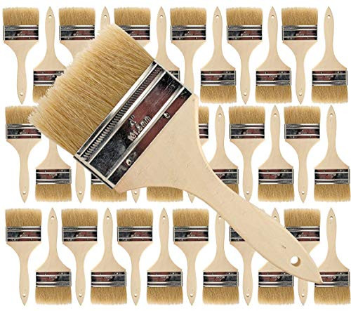 Pro Grade - Chip Paint Brushes - 36 Ea 4 Inch Chip Paint Brush Pro Grade - Chip Paint Brushes - 36 Ea 4 Inch Chip Paint Brush
