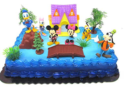 Cake Topper 15 Piece Mickey Mouse Clubhouse Birthday Set Featuring Mickey and Friends Characters and Decorative Themed Accessories Cake Topper 15 Piece Mickey Mouse Clubhouse Birthday Set Featuring Mickey and Friends Characters and Decorative Themed Accessories