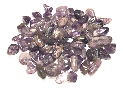Zentron Crystal Collection: Tumbled Amethyst Stones - 1" Pieces (1 Pound)