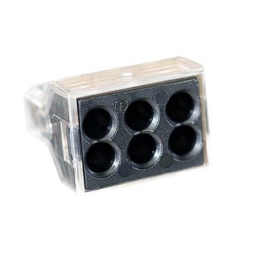 Wago 773-166 Push Wire Connector  6 Conductor  10 PK
