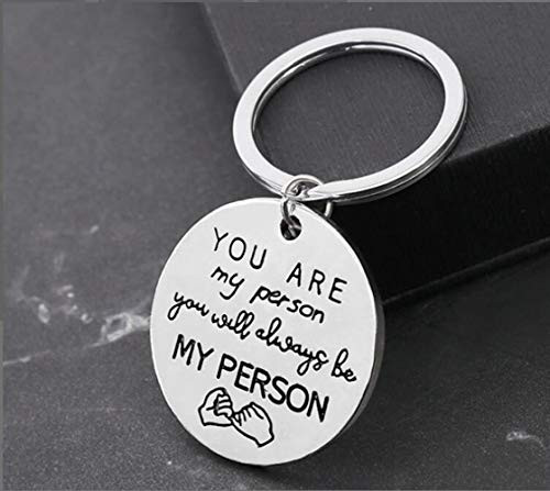 Best Friend Keychain-Pinky Promise Key Chain-You are My Person Keychai-Greys Anatomy-Pinky Promise Jewelry-You're My Person Jewelry