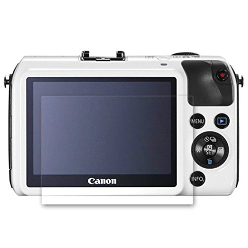 EOS M2 Screen Protector, BolinUS 0.3mm LCD Optical 9H Hard Tempered 2 Pack Anti-scratch Glass Screen Protector Skin Film for Canon EOS M / M2 Camera