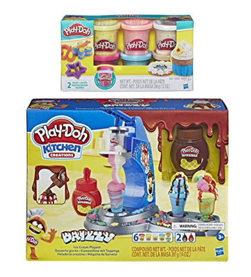 Play-Doh Kitchen Creations Drizzy Ice Cream Playset Featuring Drizzle Compound + Play-Doh Confetti Compound Play-Doh Kitchen Creations Drizzy Ice Cream Playset Featuring Drizzle Compound + Play-Doh Confetti Compound
