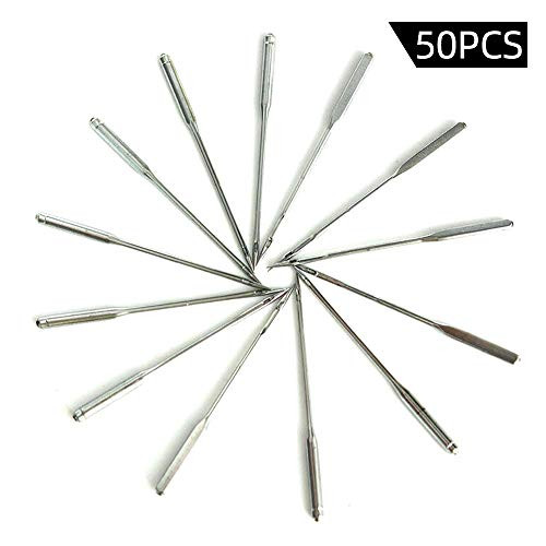 50pcs Sewing Machine Needles, Universal Regular Point Sewing Needles Compatible for Singer, Brother