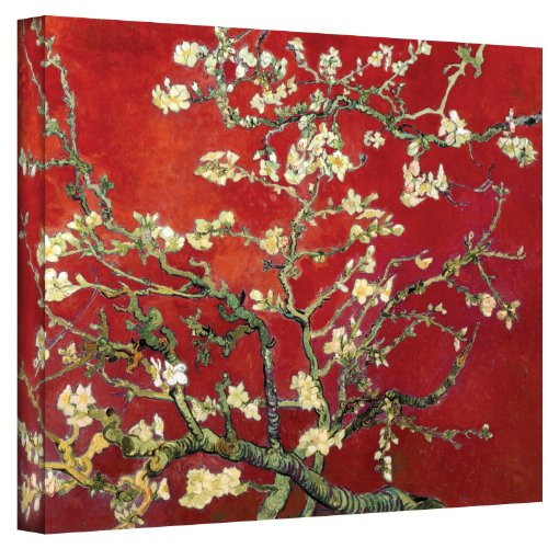 Art Walls Interpretation in Red Blossoming Almond Tree by Vincent Van Gogh Gallery Wrapped Canvas Art, 14 by 18-Inch Art Walls Interpretation in Red Blossoming Almond Tree by Vincent Van Gogh Gallery Wrapped Canvas Art, 14 by 18-Inch