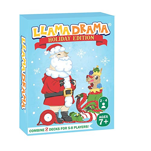 Llama Drama Card Game (1 Pack Holiday Edition) Fun and Competitive Card Game - Easy to Learn for Kids and Adults