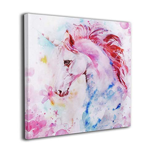 MARTOO ART Graffiti Unicorn Painted Framed Oil Paintings Printed On Canvas Wall Pictures Modern Artwork Hanging for Living Room