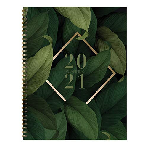 TF PUBLISHING 2021 Fresh Foliage Large Weekly Monthly Calendar Planner - Appointment, Agenda, Notes, Stickers, Checklist - Home/Office Planning and Organization -Premium Thick Uncoated Paper 8.5x11