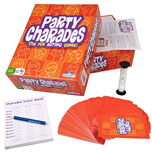 Outset Media Party Charades - 500 Charades Updated for The Year 2019 for Kids Adults and Family Time- The Fun Acting Game with Updated Clues