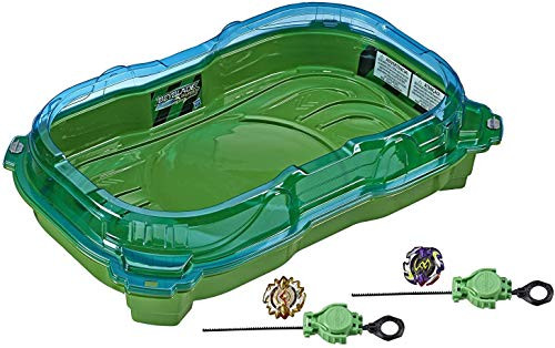 BEYBLADE Burst Turbo Slingshock Cross Collision Battle Set -- Complete Set with Burst Beystadium, Battling Tops, & Launchers -- Age 8+