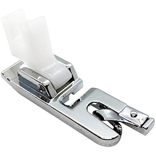 DREAMSTITCH #6000 3mm Roller Hem Presser Foot with Plastic Low Shank for Singer,Brother,Juki,Janome,Kenmore,Elna,Pfaff,Viking,Euro-Pro,White and Most Low Shank Sewing Machines